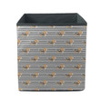 Cute Beagle Dog Repeat On White Striped Storage Bin Storage Cube