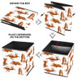 Cartoon Basset Hounds Dog Isolated Background Storage Bin Storage Cube