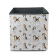 Funny Beagle Active Dog Bone And Paw Storage Bin Storage Cube