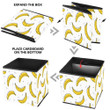 Yellow Banana In Outline Doodle Style Illustration Storage Bin Storage Cube