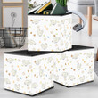 Funny Chicken With Egg Small Flower And Butterfly Storage Bin Storage Cube