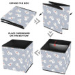 Poodles On Polka Dot Light Grey Background Storage Bin Storage Cube