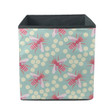 Cute Summer Red Bees Insect With Honeycomb Storage Bin Storage Cube