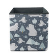 Icing Mountains With Walrus And Polar Bear Illustration Storage Bin Storage Cube