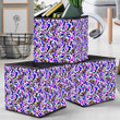Trippy Eyes Watercolor Blue And Pink Dots On White Design Storage Bin Storage Cube