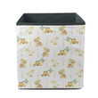 Turtles And Sea Corals On A Blue Background In Cartoon Style Storage Bin Storage Cube