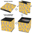 Cartoon Bulldog On Bright Yellow Background Storage Bin Storage Cube