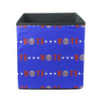 Ideal American Vote Horizontal Stripes On Blue Background Storage Bin Storage Cube
