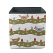 Easter Day With Lawn Chickens Easter Eggs And Chamomile Storage Bin Storage Cube