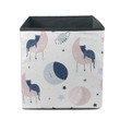 Lazy Cat Sleeping On Moons And Starry Sky Storage Bin Storage Cube