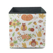Flowers Leaves Owl Pumpkin Acorn Maple Leaf Apples Storage Bin Storage Cube