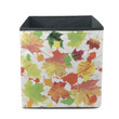 Cool Splashes Ink With Watercolor Maple Leafs Pattern Storage Bin Storage Cube
