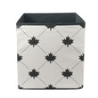 Geometrical Pattern With Maple Leaf And Polka Dot Storage Bin Storage Cube