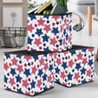 Red White And Blue American Stars And Stripes Monochrome Style Storage Bin Storage Cube
