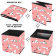 Cute Dalmatian Dog Cartoon With Valentines Day Gifts Storage Bin Storage Cube