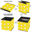 Cute Sun And Mini Heart On Yellow Background Storage Bin Storage Cube