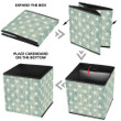 Retro Blue Background With Five Point Stars Pattern Storage Bin Storage Cube
