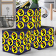 Yellow Circle African American Ethnic Woman Storage Bin Storage Cube