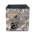 Abstract Animal Skins Leopards And Geometric Shapes Storage Bin Storage Cube
