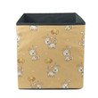 Cartoon Dogs In Party Hats Isolated Background Storage Bin Storage Cube