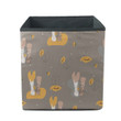 Wildflowers And Orange Sunflowers With Painted Feet In Socks Storage Bin Storage Cube