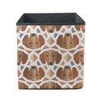 Theme Polygonal With Face Of Dachshund Storage Bin Storage Cube