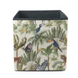 Various Summer Birds On Tropical Trees Jungle Pattern Storage Bin Storage Cube
