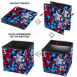 Comic Book Style Stars 4th July USA Independence Day Storage Bin Storage Cube