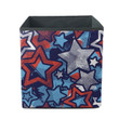 Comic Book Style Stars 4th July USA Independence Day Storage Bin Storage Cube