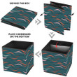Modern Hand Drawn Autumn Sea Wavy Beach Brush Stroke Storage Bin Storage Cube