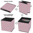 Usa Patriotic Panoramic Check Pattern With Stripes And Stars Storage Bin Storage Cube