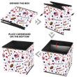 I Love American Softball Star Flag And Heart Symbols Storage Bin Storage Cube