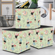 Doodle Girly Fox With Sweet Dreams And Little Hearts Pattern Storage Bin Storage Cube