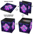 Psychedelic Style Pattern With Magic Mushrooms Geometric Storage Bin Storage Cube