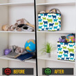Blue Green And Navy Cow Silhouette Storage Bin Storage Cube