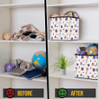 Beautiful Icons In American Style With Hats Fireworks Stars And Balloons Storage Bin Storage Cube