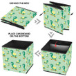 Happy Little Green Turtle Play Skateboarding Storage Bin Storage Cube