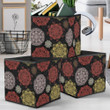 Colorful Ethnic Mandala Ornament On Black Background Storage Bin Storage Cube