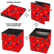 Cool Design I Love USA Word On Red Background Storage Bin Storage Cube
