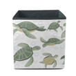 Big Green Sea Turtle Cartoon Cute Animal Storage Bin Storage Cube