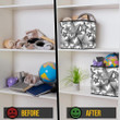 Expanded Moving Illusion Pattern Of Strip Line Stars Storage Bin Storage Cube