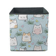Hand Drawn Kawaii Cute Cats Cartoon Animals Storage Bin Storage Cube