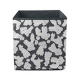 Light Pastel Cute Poodles On Black Background Storage Bin Storage Cube