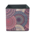 Colorful Round Floral Mandala Ornament Storage Bin Storage Cube