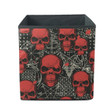 Sinister Red Human Skulls Blood Stains And Goat Head Storage Bin Storage Cube