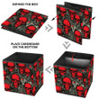 Sinister Red Human Skulls Blood Stains And Goat Head Storage Bin Storage Cube