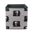 Gray Background With Sketches Human Skulls Storage Bin Storage Cube