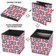 Mid Century Shape With Star USA Flag Colors Storage Bin Storage Cube
