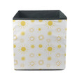 Suns In Differnt Styles On White Background Storage Bin Storage Cube