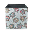 Abstract Mosaic Colorful With Turtles Painted Storage Bin Storage Cube